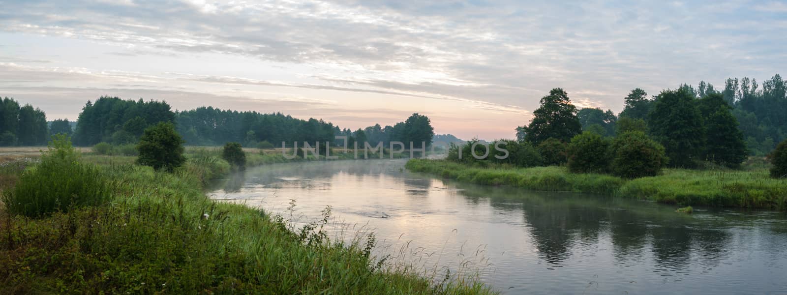 landscape with natural river, nature series