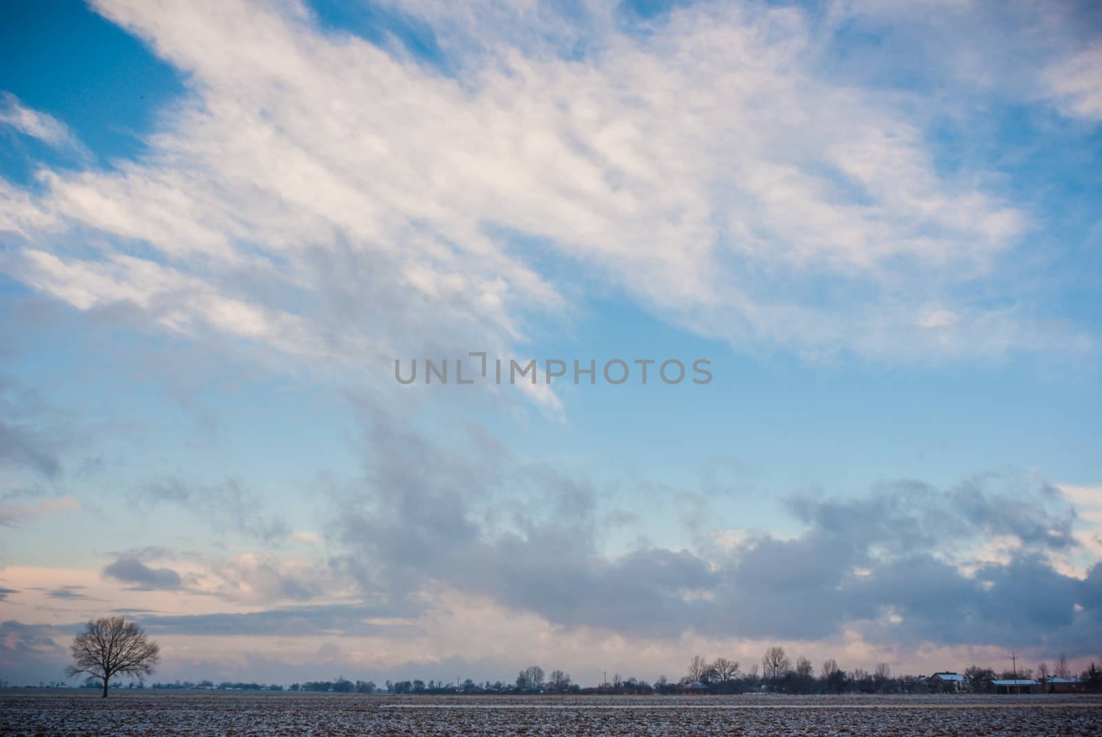 blue sky, natural clouds, nature series