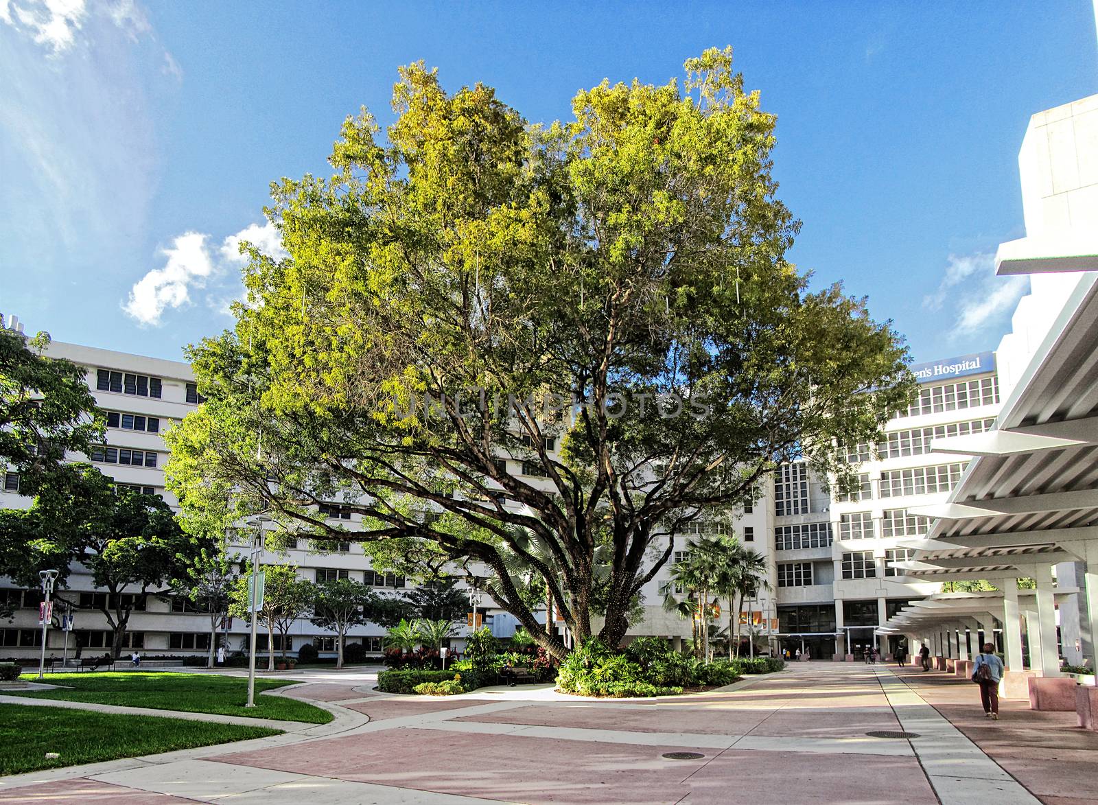 Panoramic view of a section of Jackson Health Campus in Mimai Florida