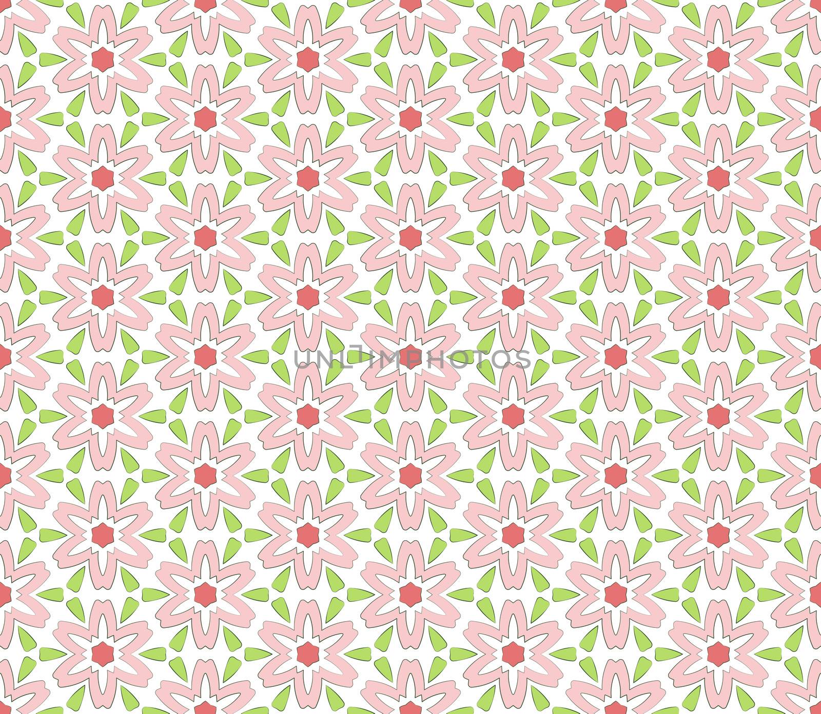 abstract background or textile flower spring pattern