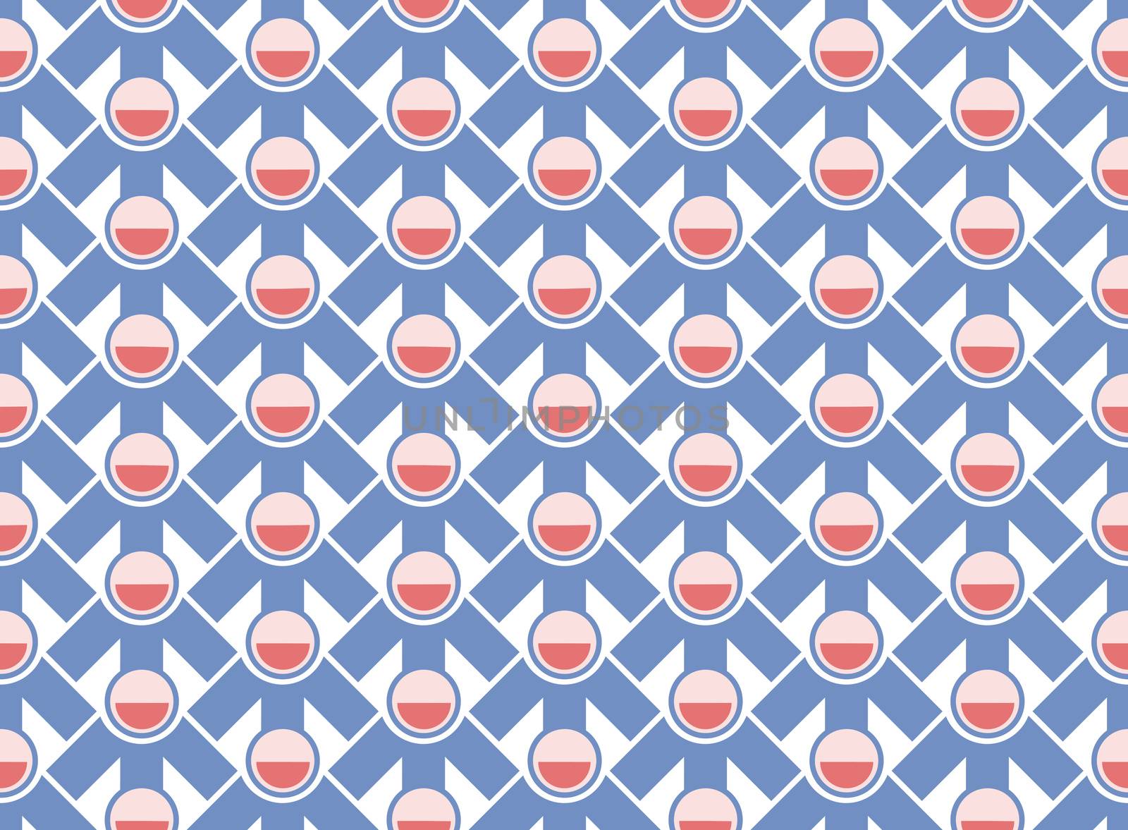 abstract background or textile Illustrated crowd of people styled blue pattern