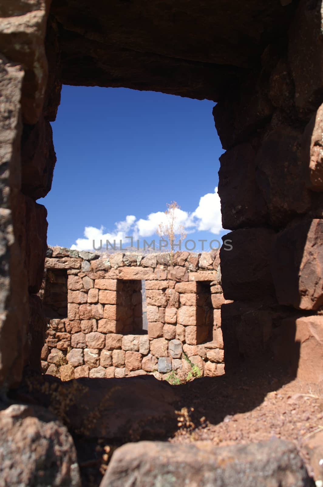 Inca indean ruins - cultural heritage of South America - tourism attraction