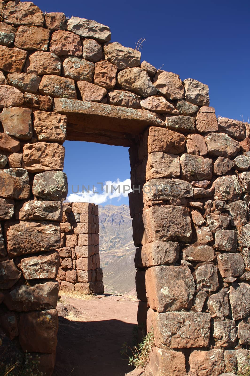 Inca indean ruins - cultural heritage of South America - tourism attraction