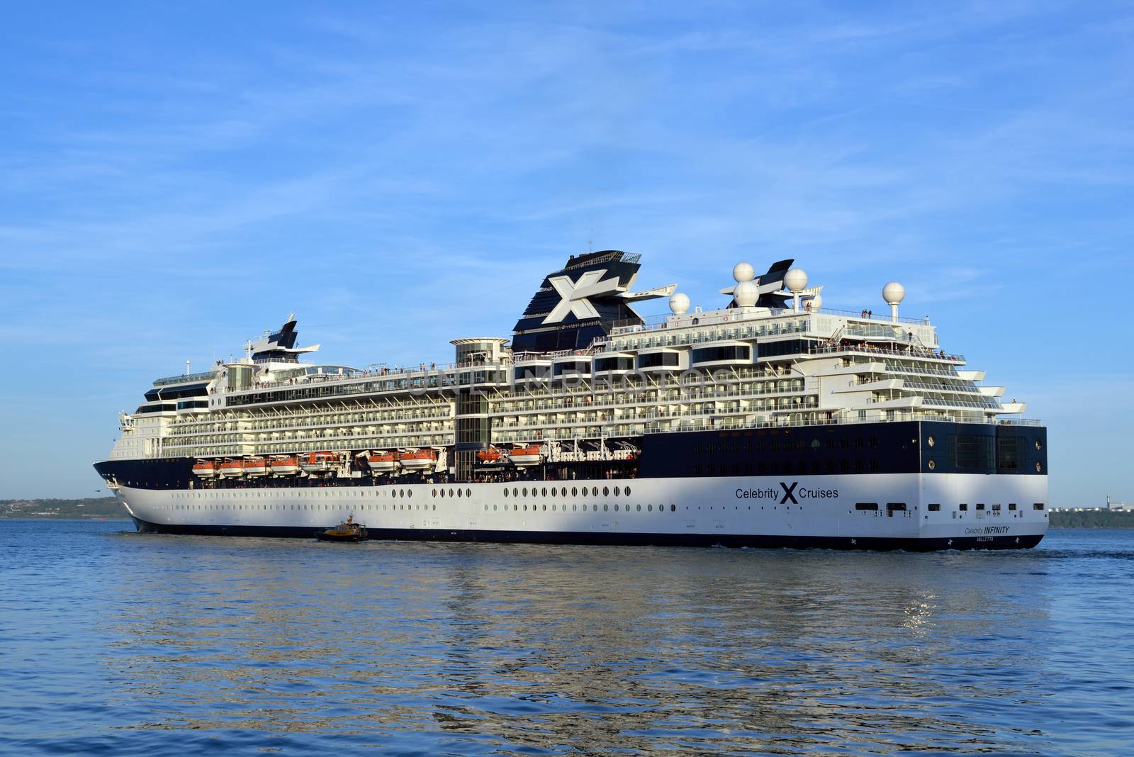 celebrity infinity cruise ship leaving cobh in ireland