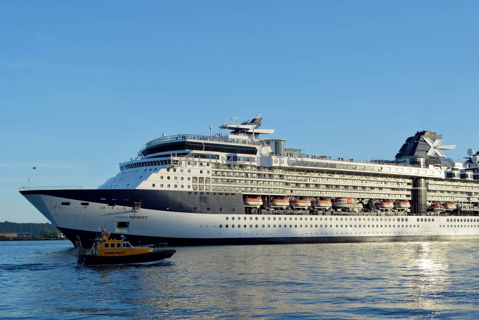 celebrity infinity cruise ship leaving cobh in ireland