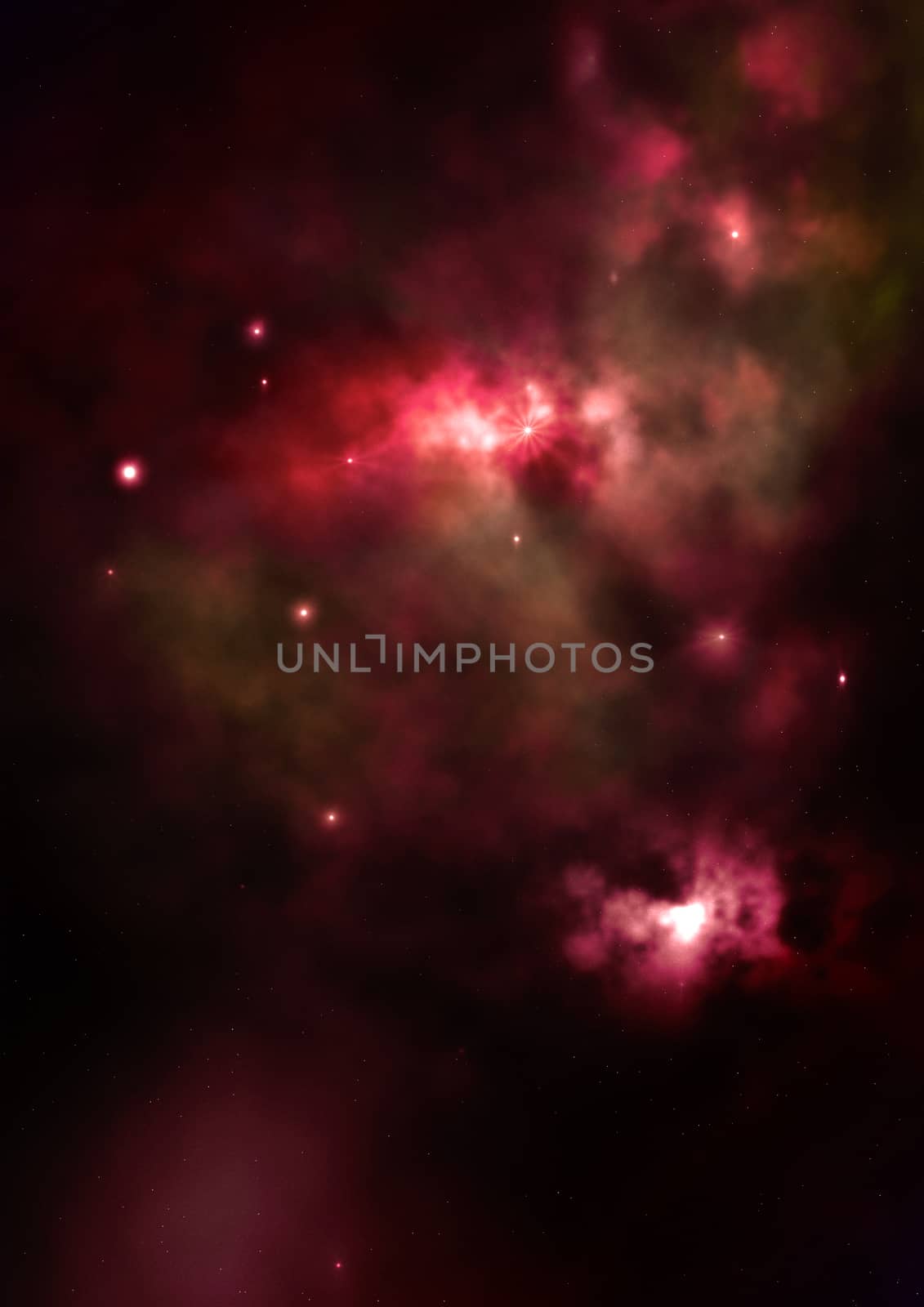 Far being shone nebula and star field against space. "Elements of this image furnished by NASA".