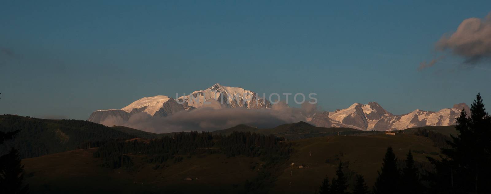 Evening in Alps mountains by javax