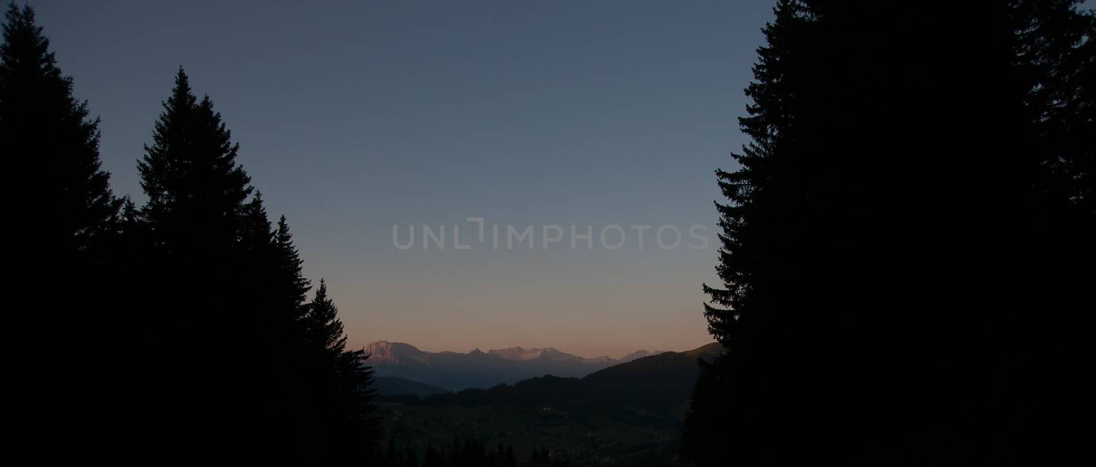 Evening in Alps mountains by javax