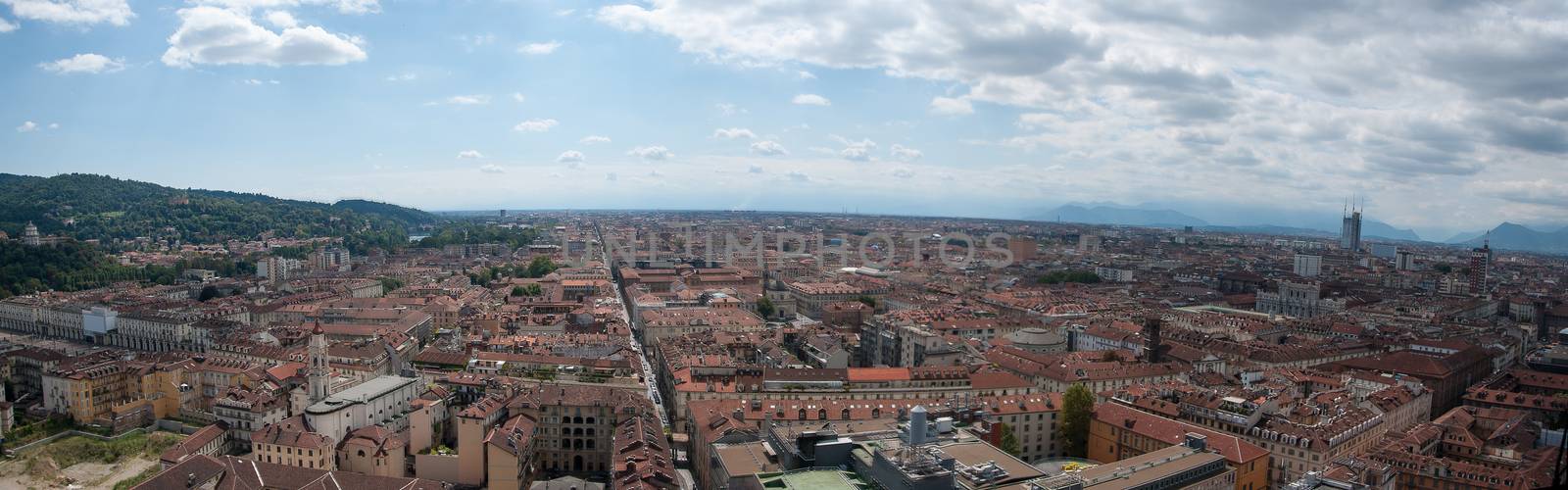 Torino panorama from cinema museum tower