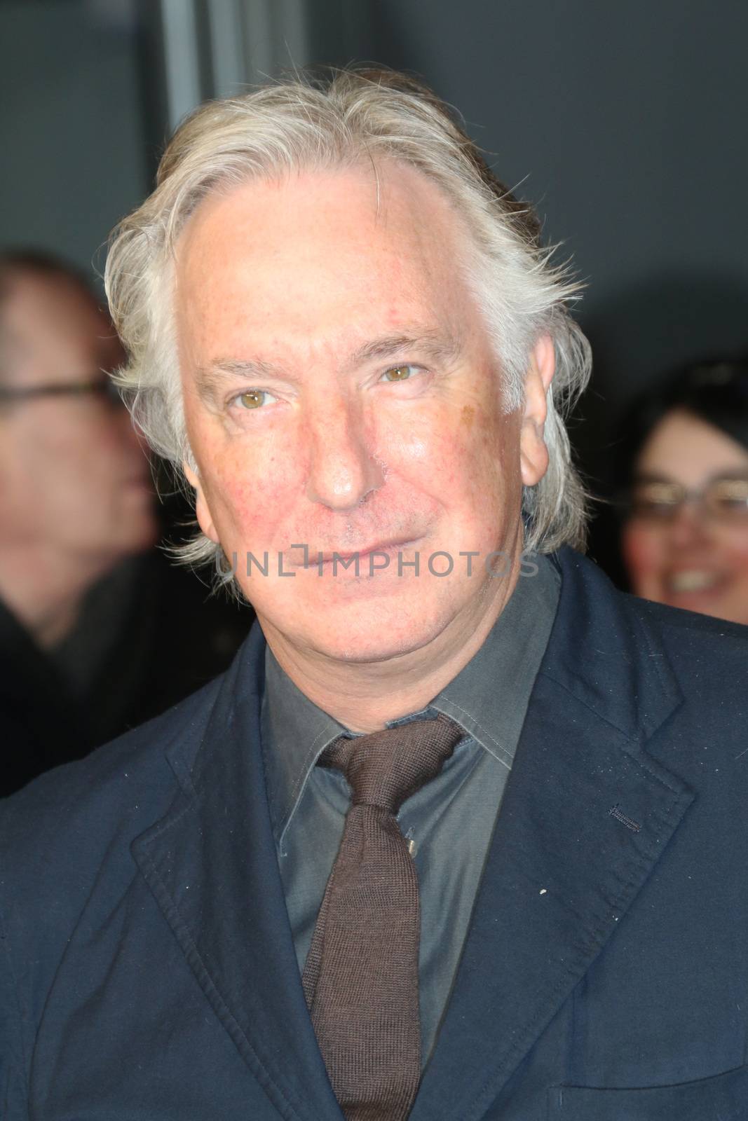 ENGLAND, London: Alan Rickman at The Invisible Woman premiere at the Odeon Kensington, on January 27, 2014.Rickman died after suffering from cancer, according to his family. He is best known for his roles in Die Hard, The Harry Potter series and Robin Hood. He was 69 years old.