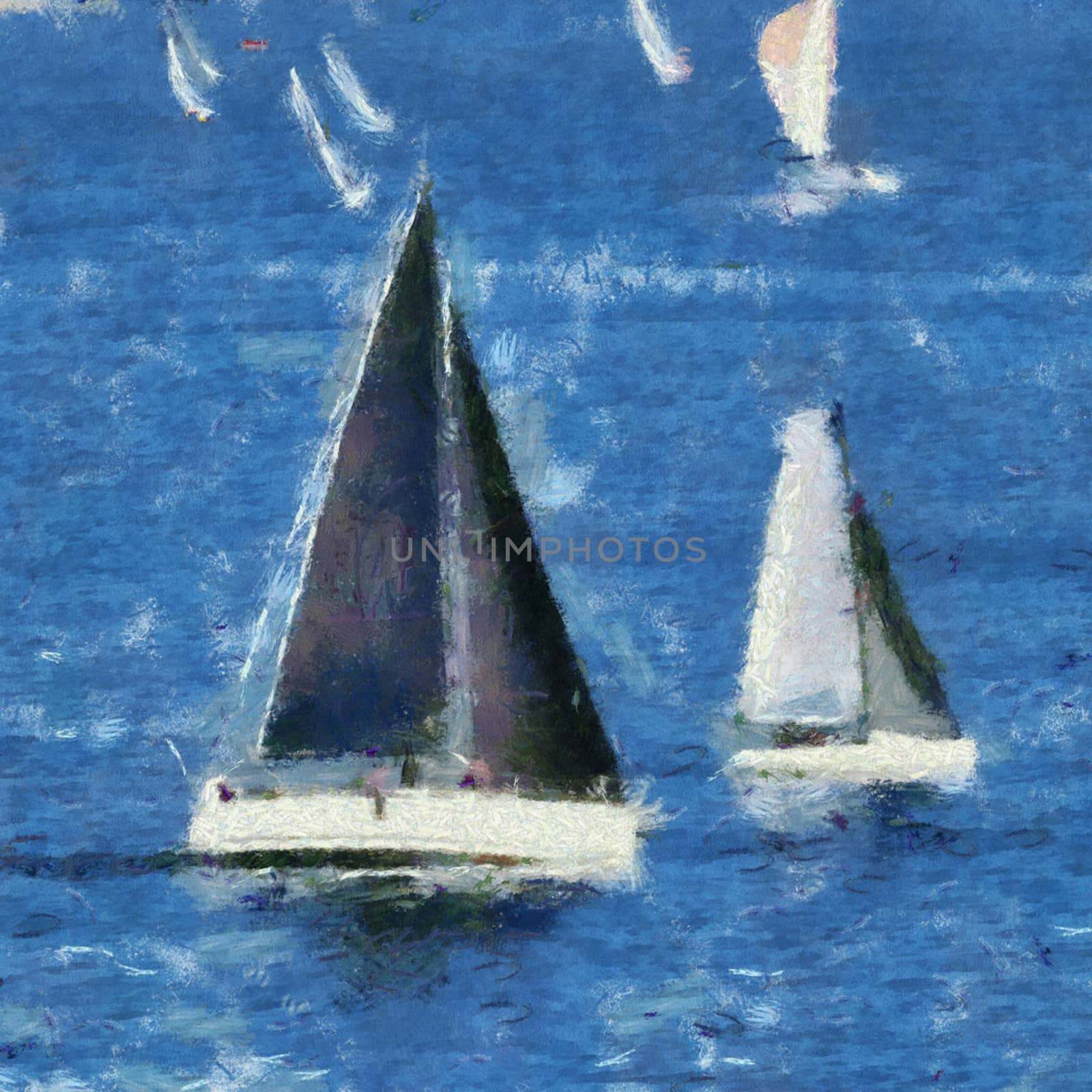 Yachts under sail. by george_stevenson