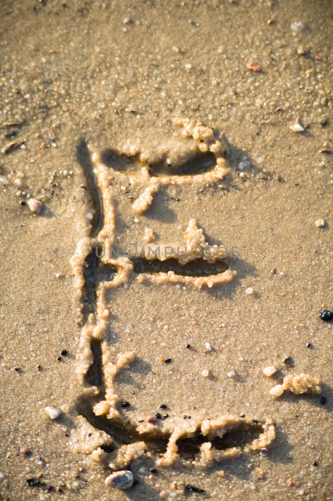 alphabet on natural background, more in this number series