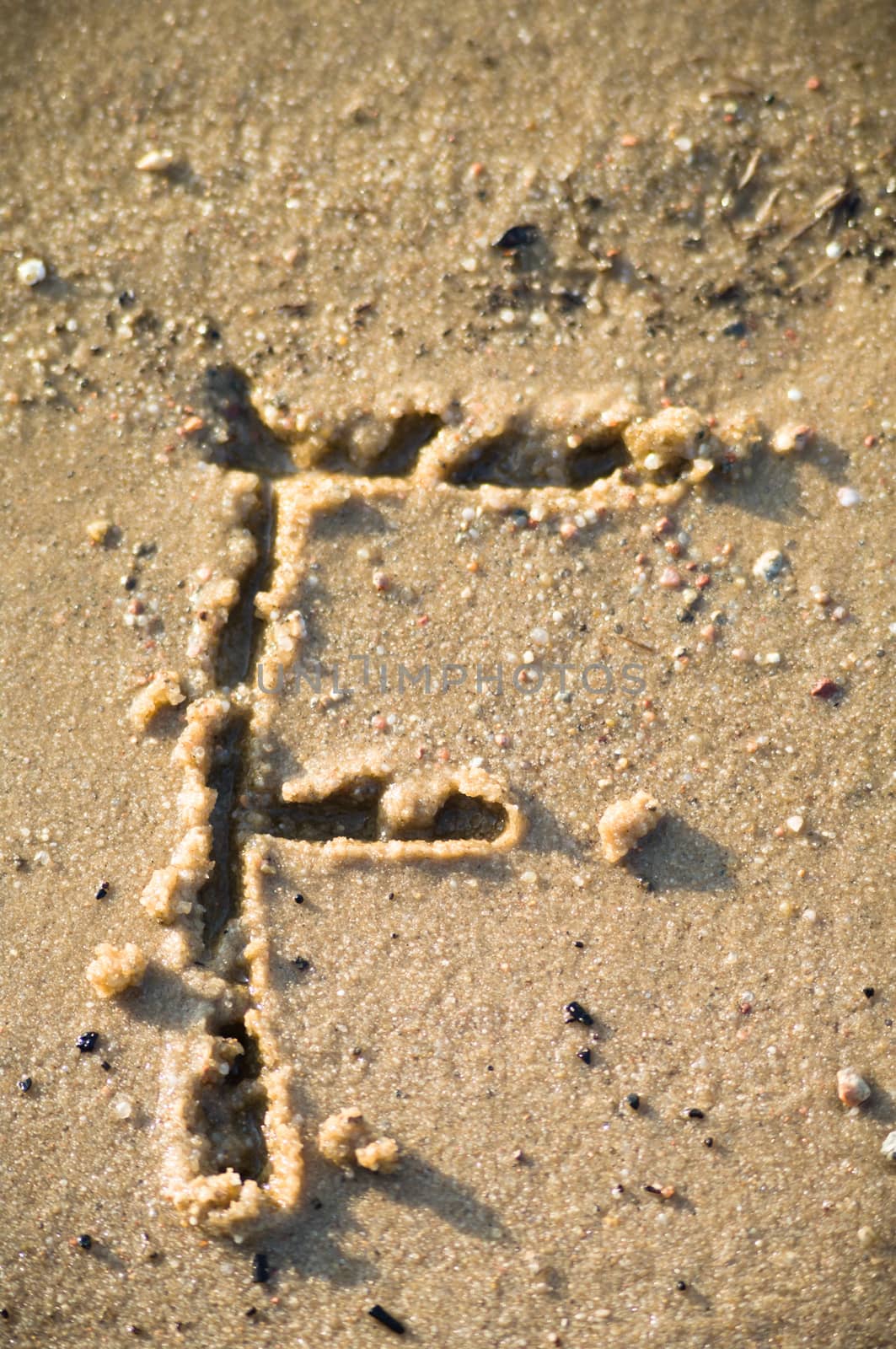 alphabet on natural background, more in this number series