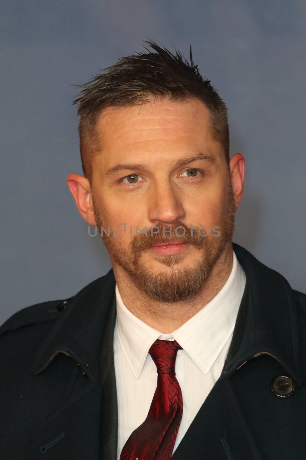 UK, London: Tom Hardy arrives on the red carpet at Leicester Square in London on January 14, 2016 for the UK premiere of the Revenant, Alejandro Gonzalez Inarritu's Oscar-nominated film starring Leonardo DiCaprio.