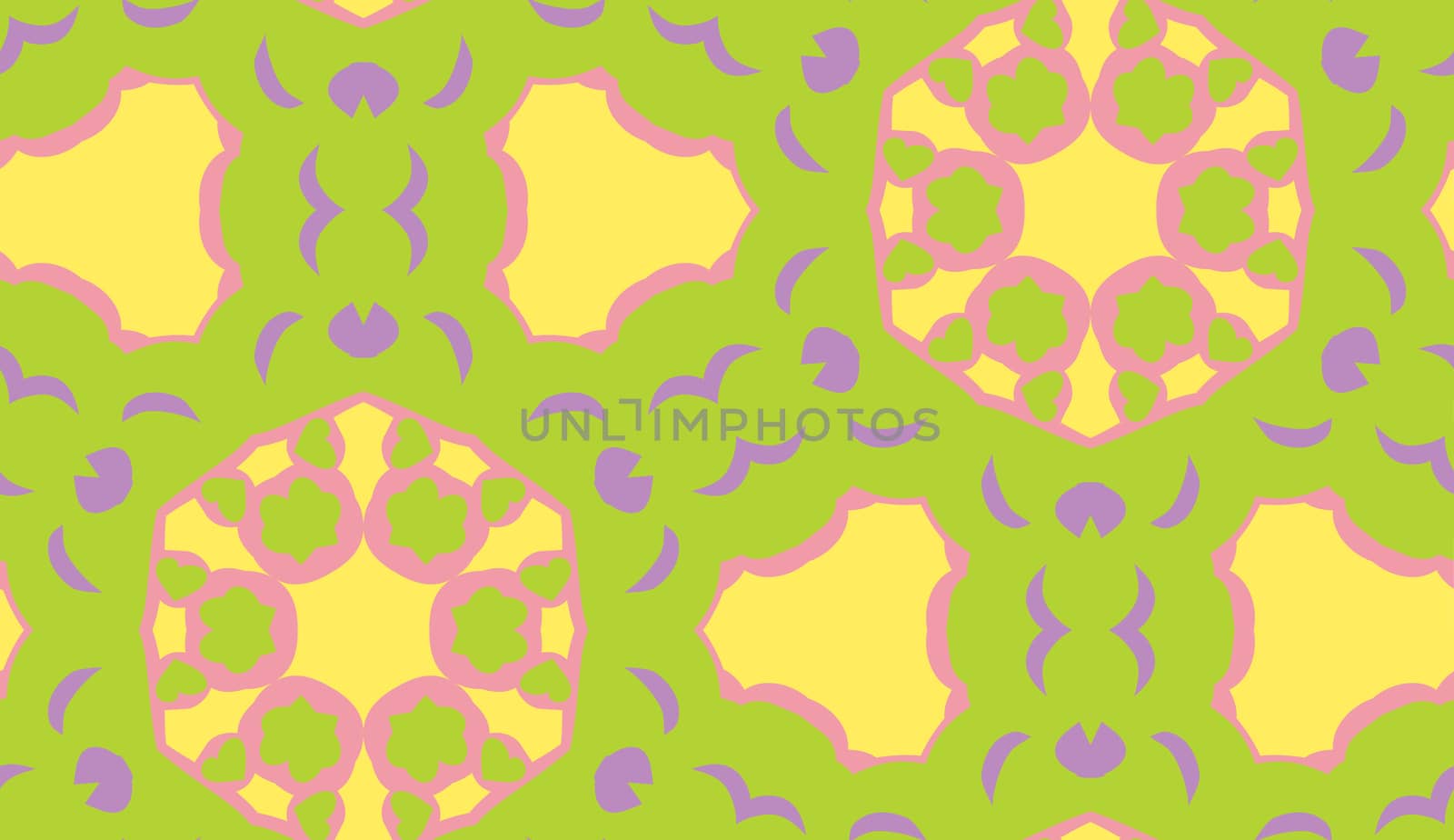 Psychadelic green seamless geometric kaleidoscope pinwheel pattern