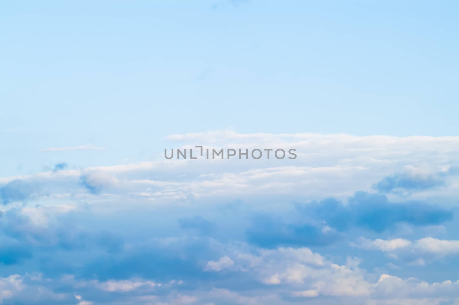 blue sky with different beautiful clouds on it