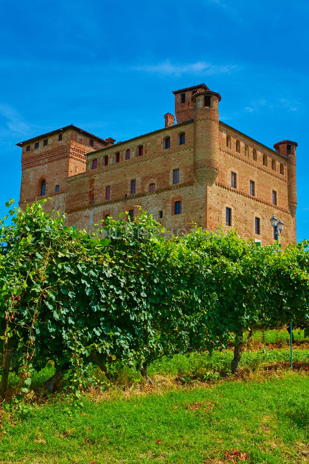 Old castle of Grinzane Cavour in Piedmont, northern Italy.