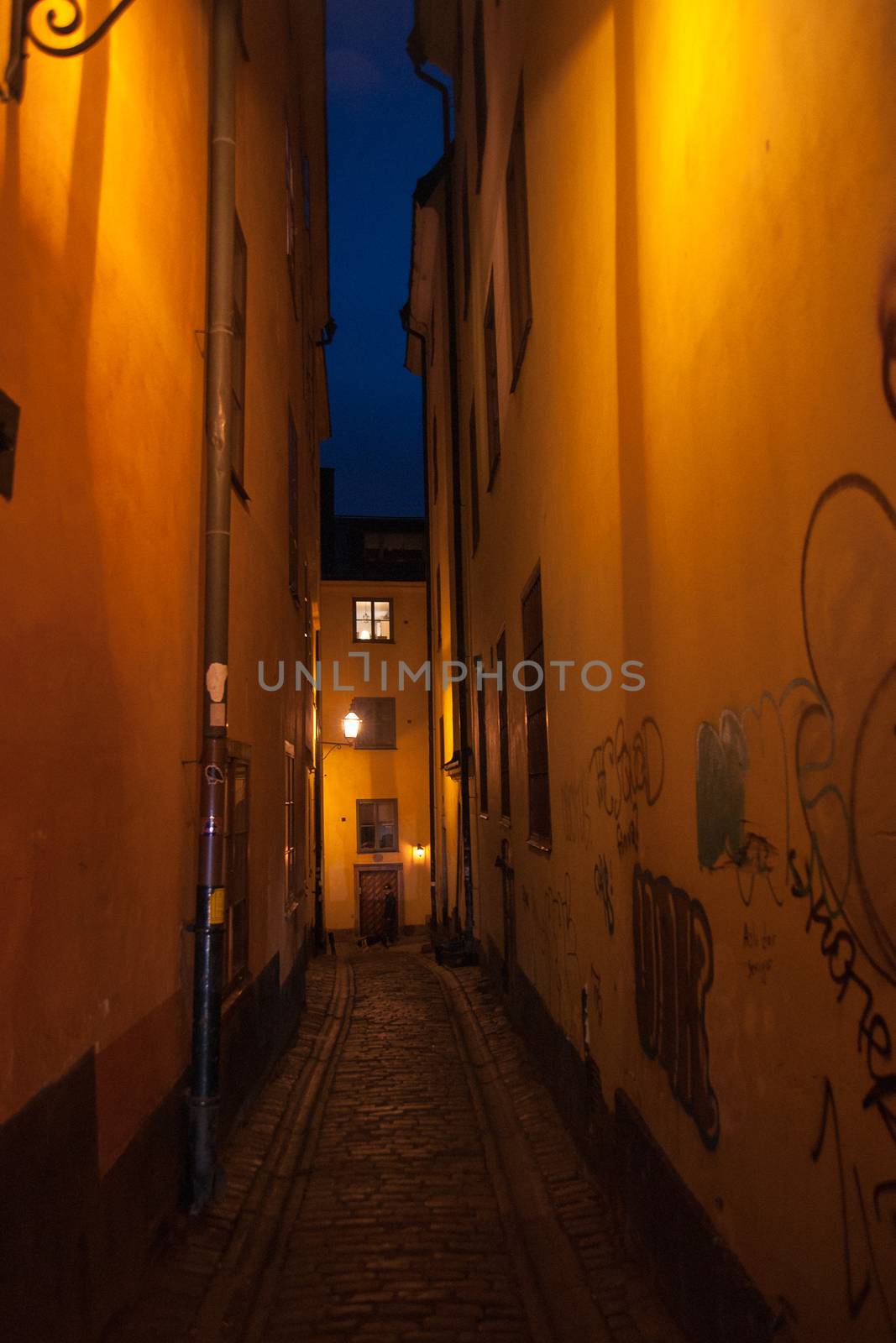 Stockholm old city at night by javax