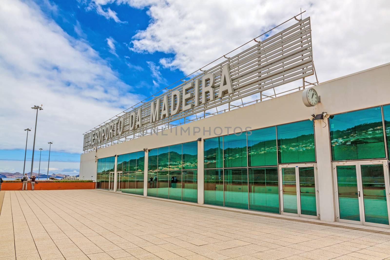 Madeira Airport with lettering, exterior view by aldorado