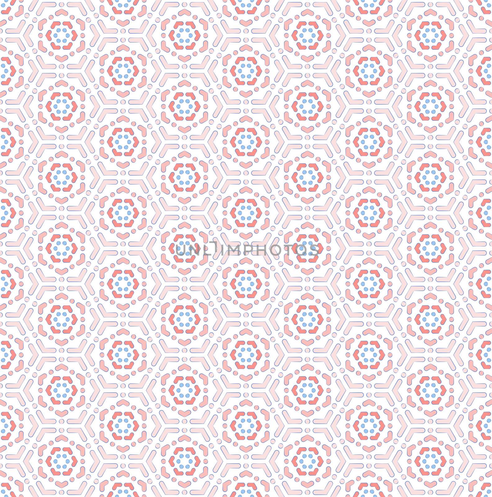 delicately lined hexagonal pattern by Ahojdoma