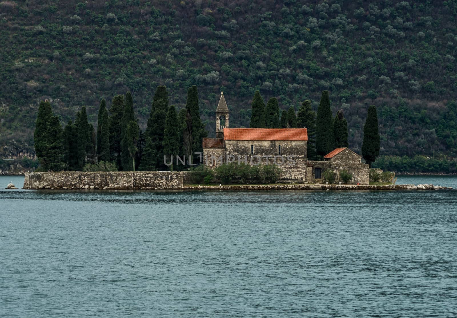 Island monastery island St. George near Perast