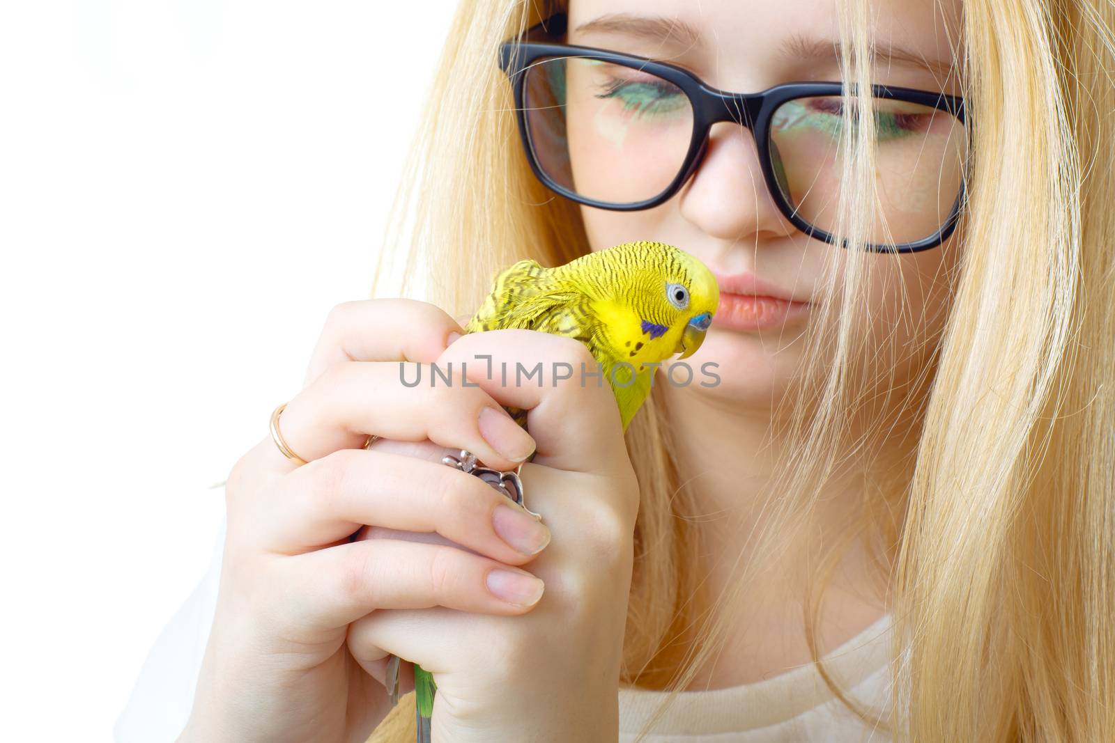 Girl and bird by DmitrySteshenko