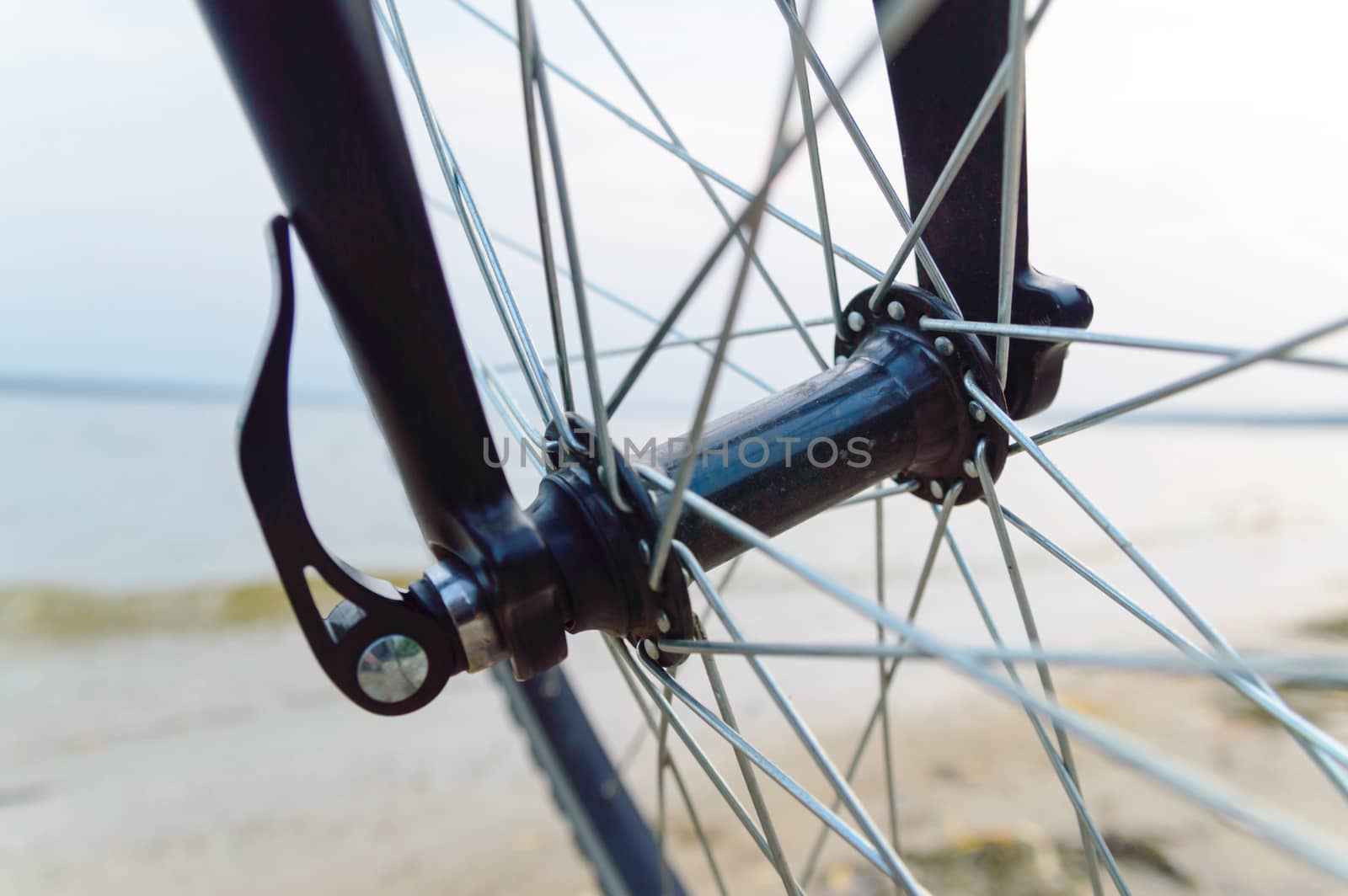 color bike, small parts of bike in sunny day