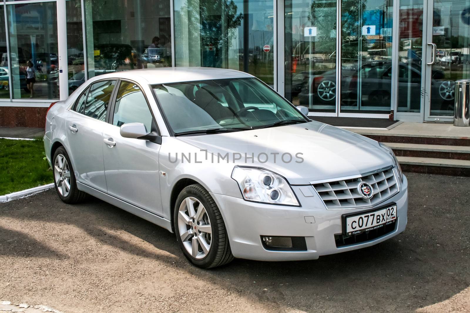 UFA, RUSSIA - JUNE 21, 2008: Motor car Cadillac BLS at the trade center.