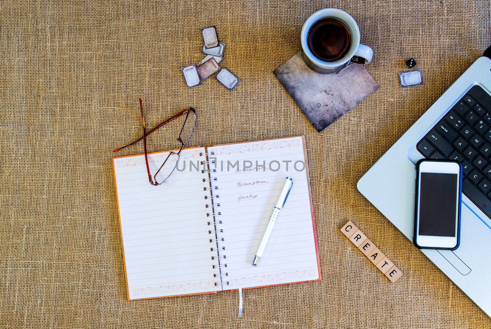 Open Journal Book Scene by krisblackphotography