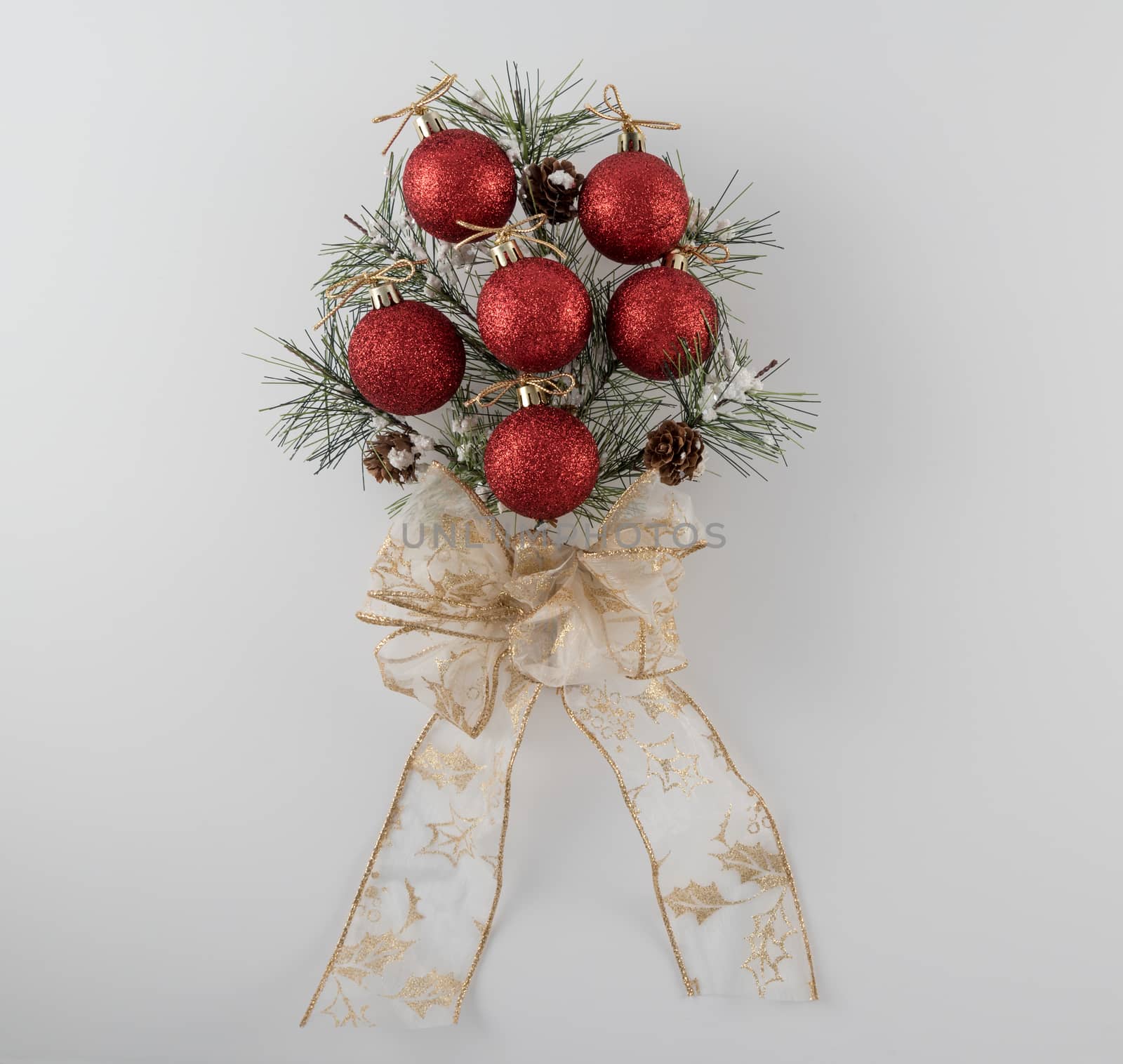 Pine Bough Christmas Decoration by krisblackphotography