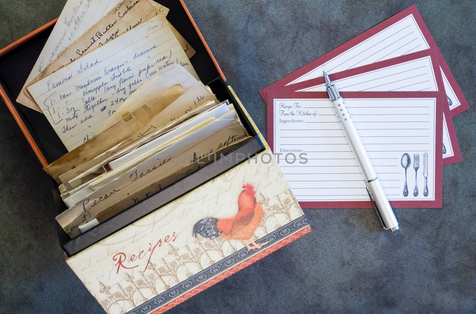 Recipe Box, Recipe Cards, Vintage Recipes by krisblackphotography