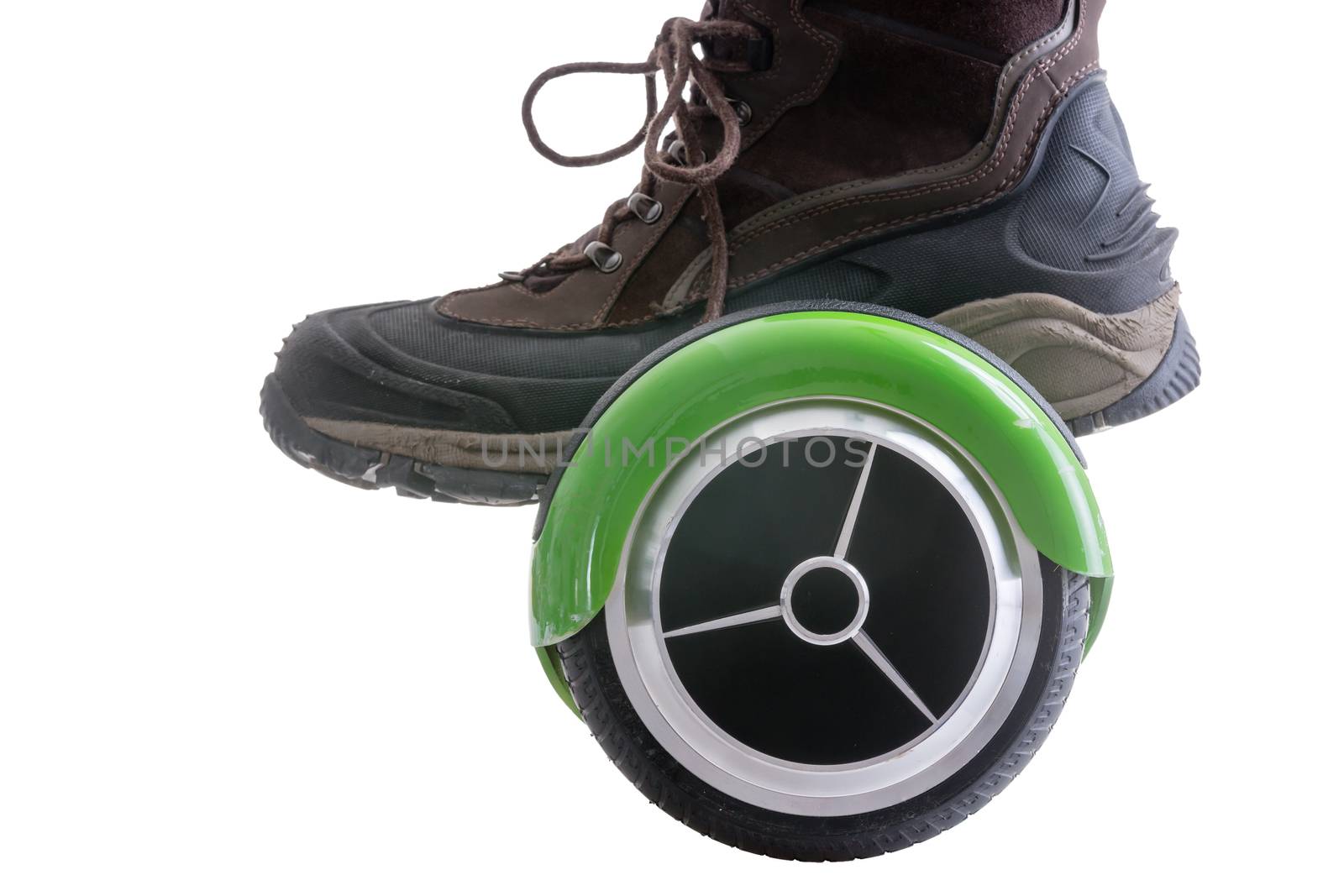 Big boot riding a hover board by coskun