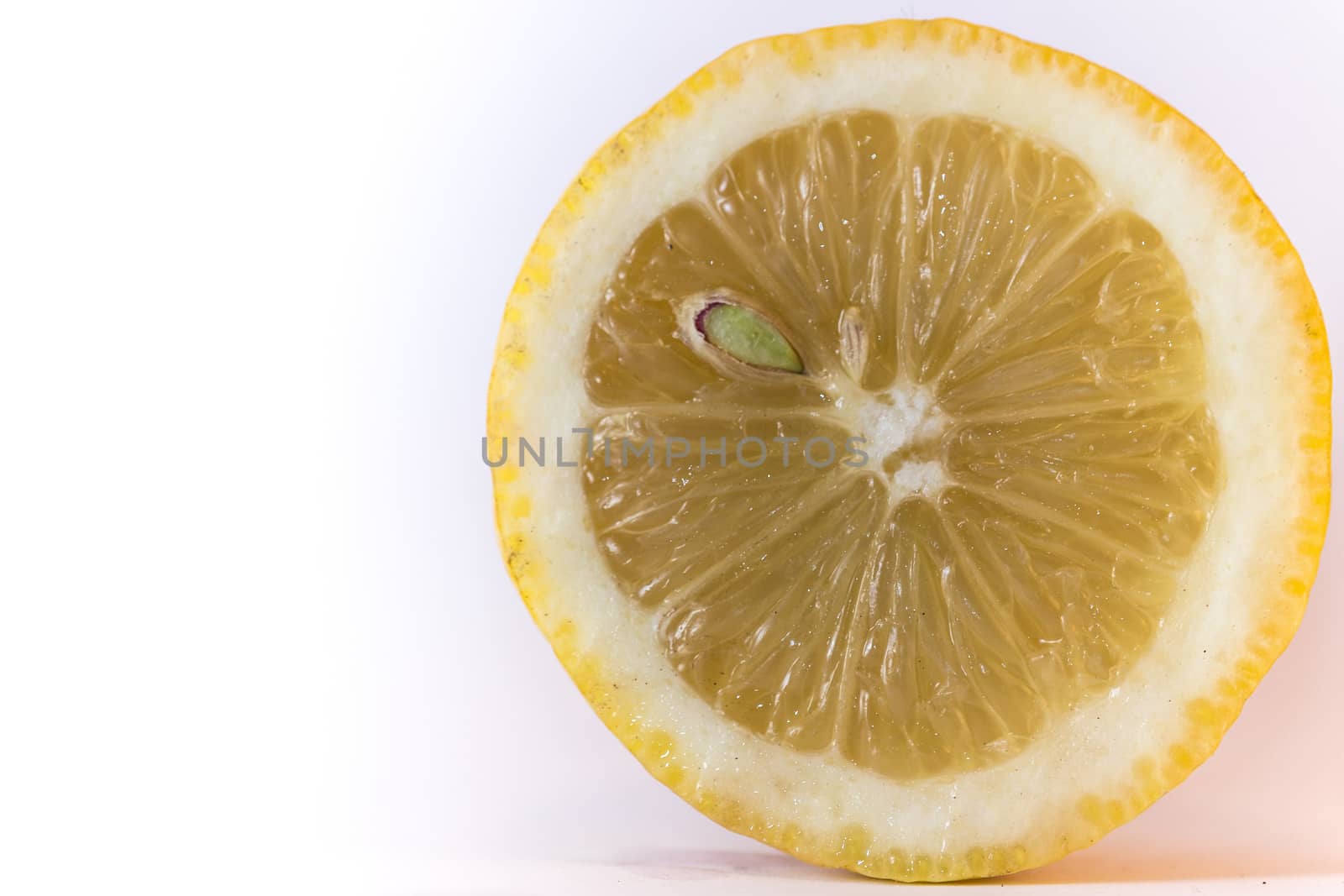 Lemon slice isolated by alanstix64