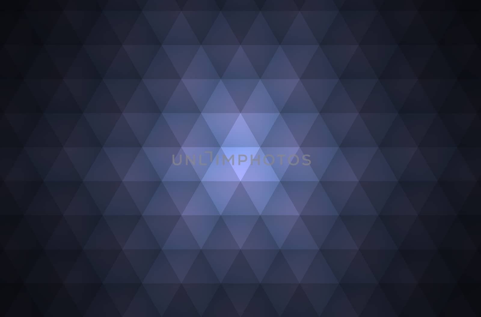 Blue abstract geometric background formed with triangles in rows