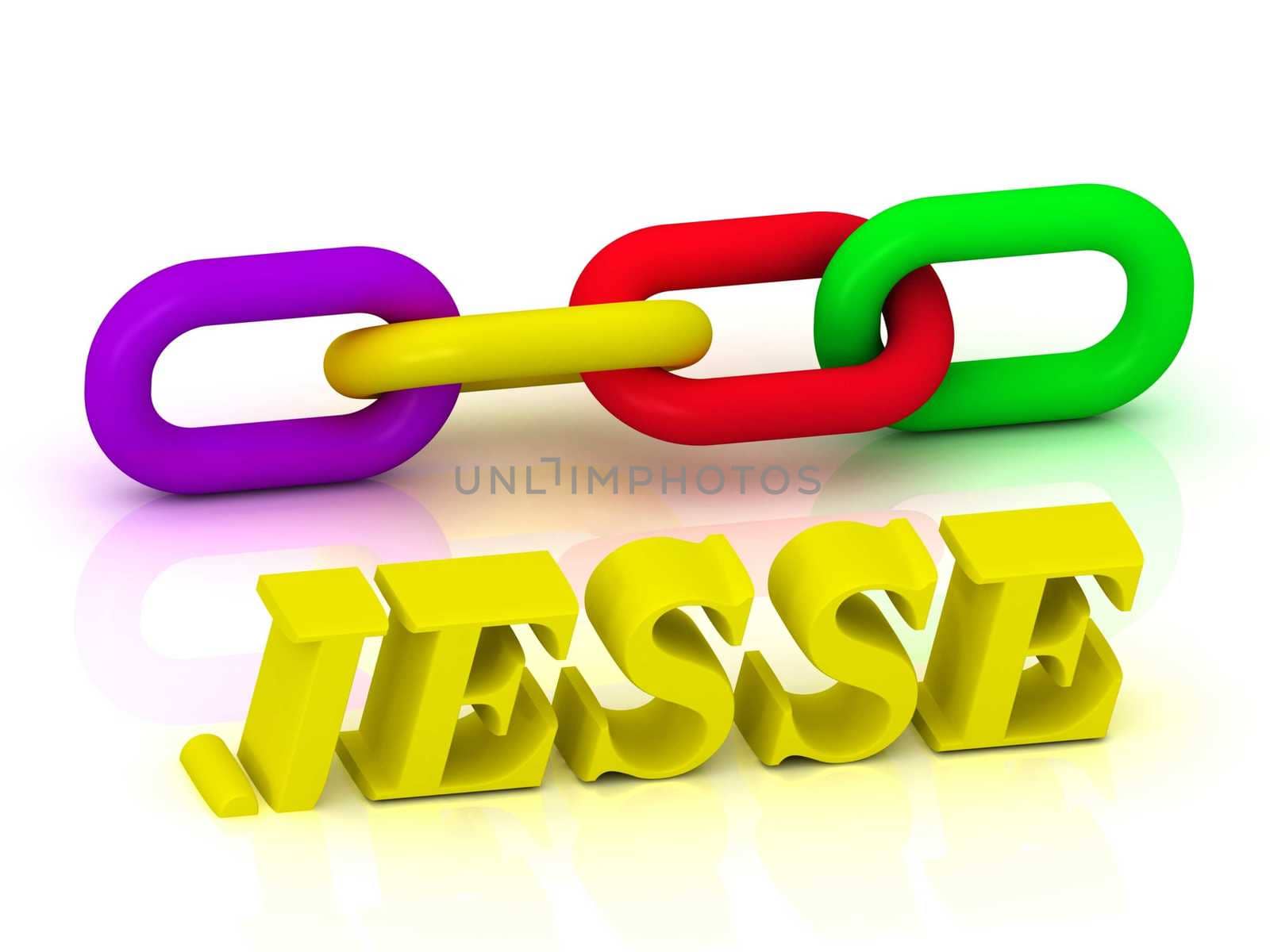 JESSE- Name and Family of bright yellow letters by GreenMost