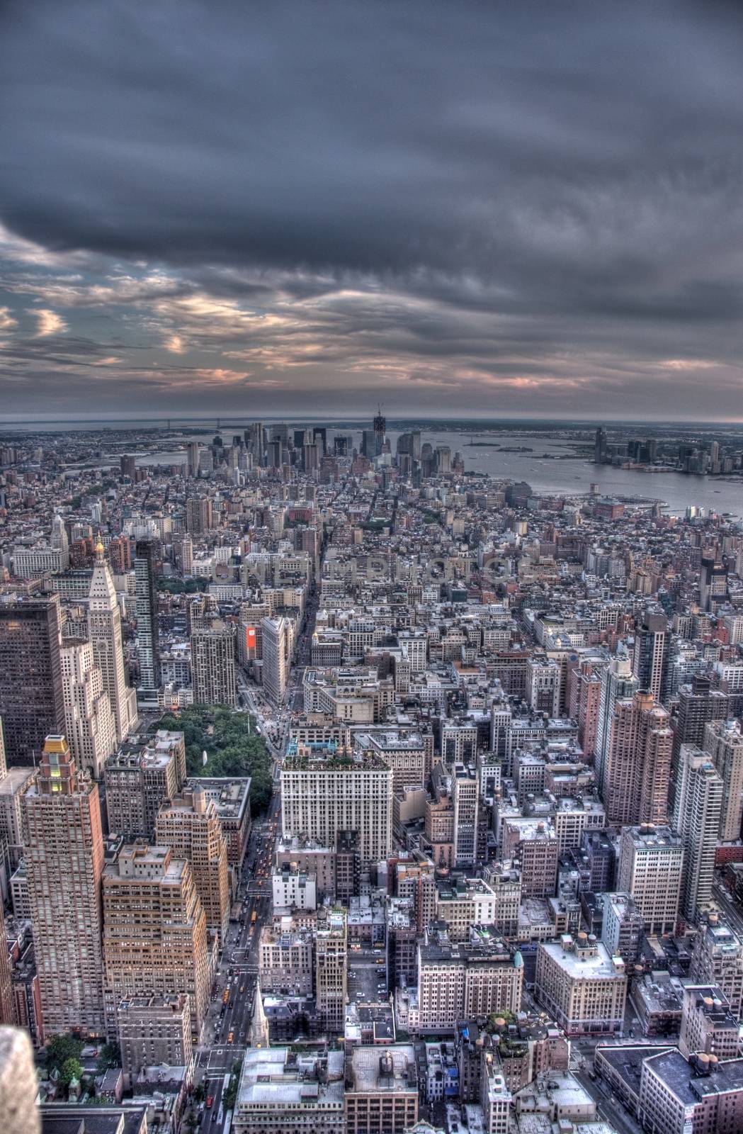 manhattan from empire state building view by javax