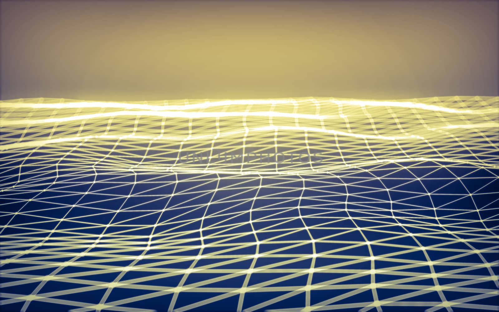 Abstract polygonal space low poly dark background with connecting dots and lines. Connection structure.