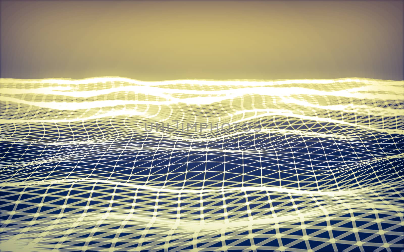 Abstract polygonal space low poly dark background with connecting dots and lines. Connection structure.