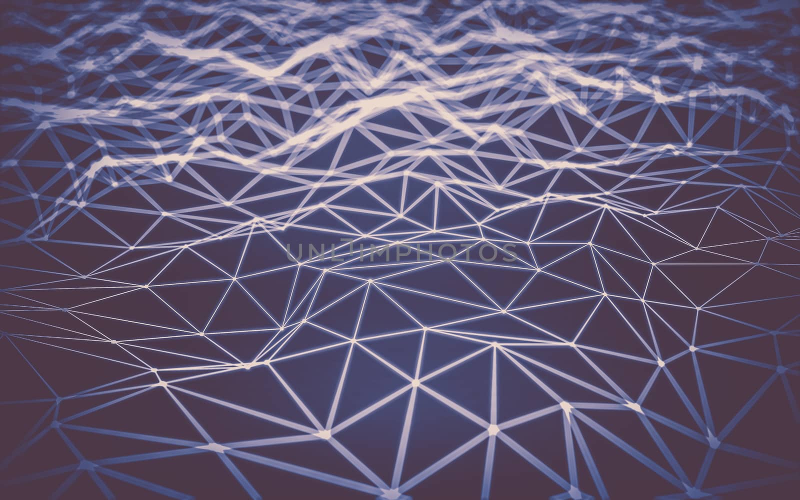 Abstract polygonal space low poly  by teerawit