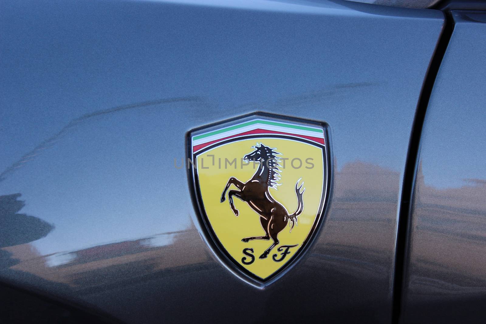 Ferrari Logo Close-up by bensib