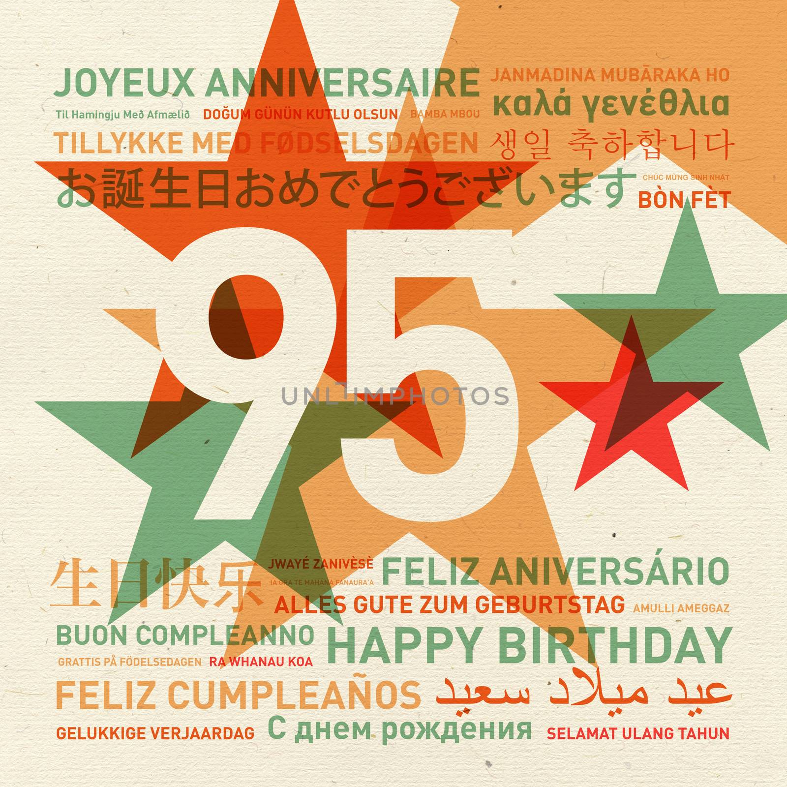 95th anniversary happy birthday card from the world by daboost