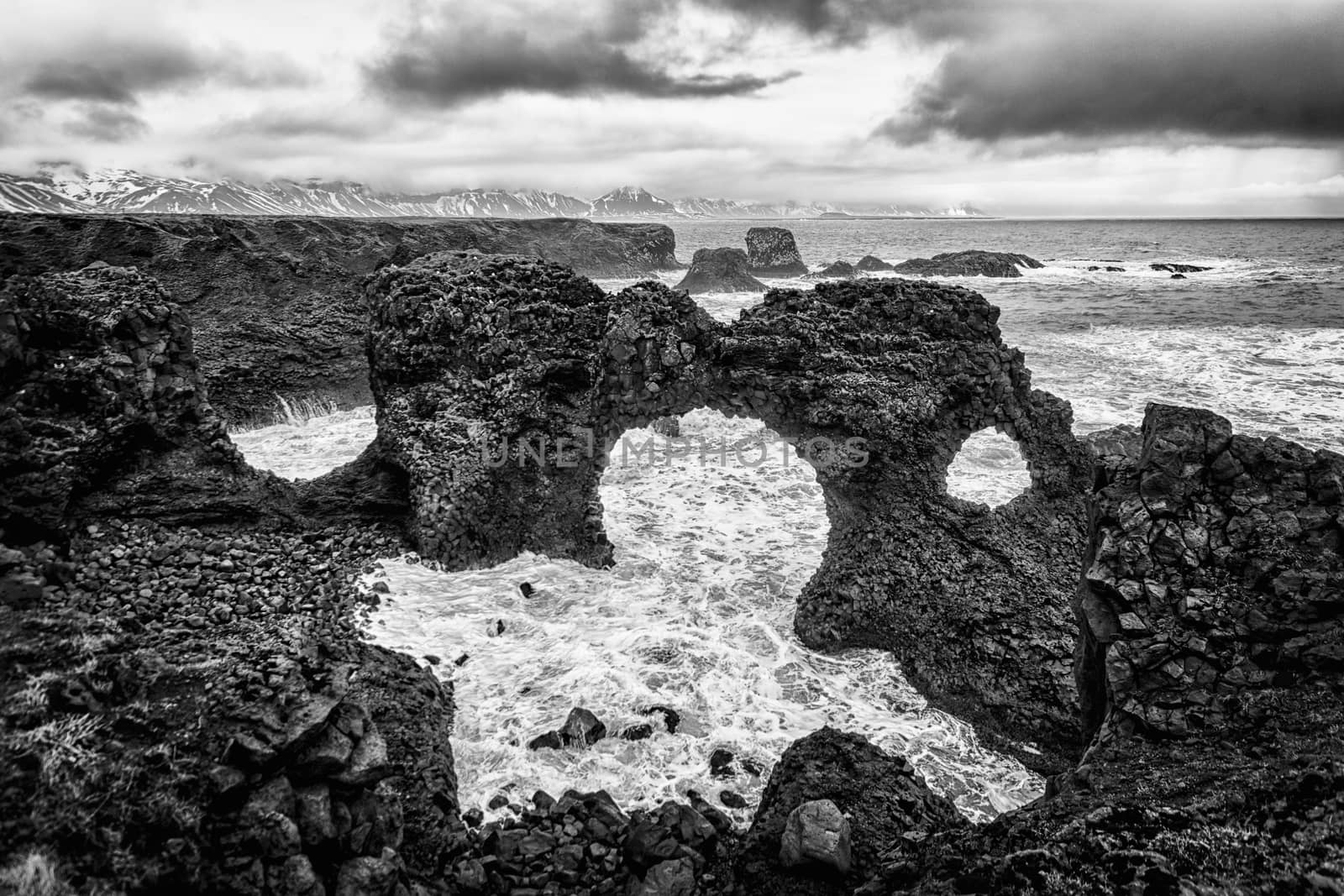 Photograph of a seascape in Iceland