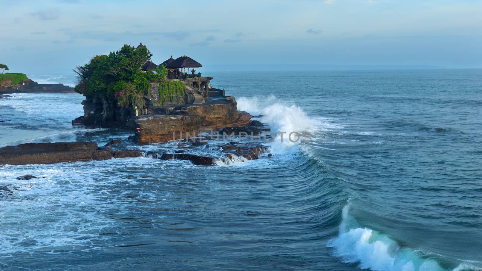 Temple Tanah Lot on south coast of island Bali in Indonesia