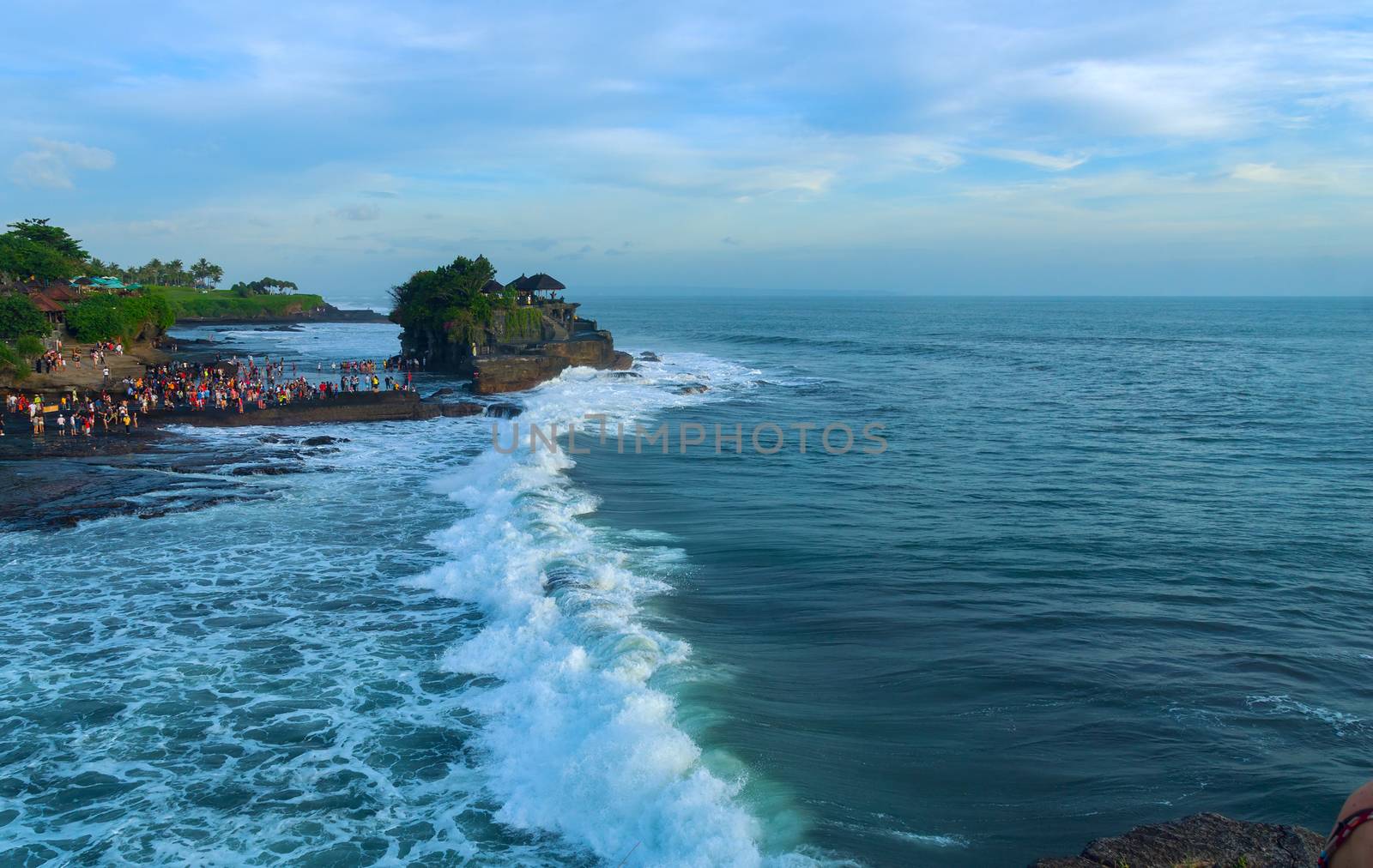 Temple Tanah Lot on south coast of island Bali in Indonesia