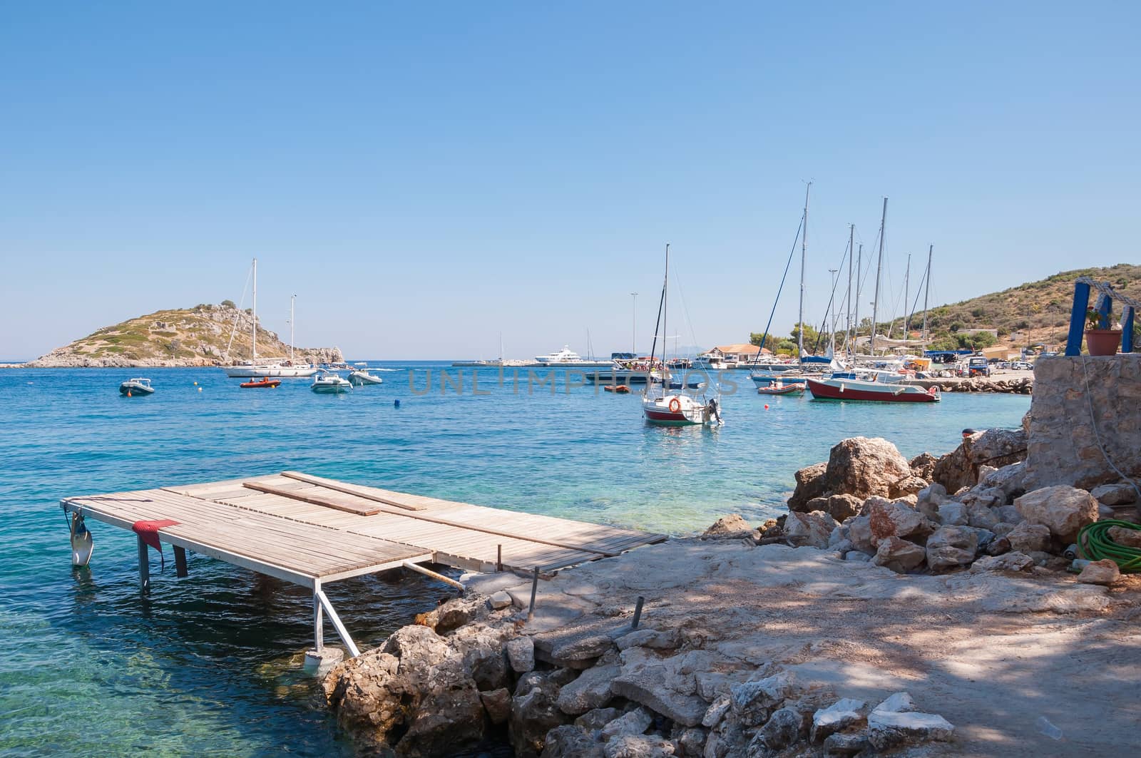 Agios Nikolaos port on Zakynthos by mkos83