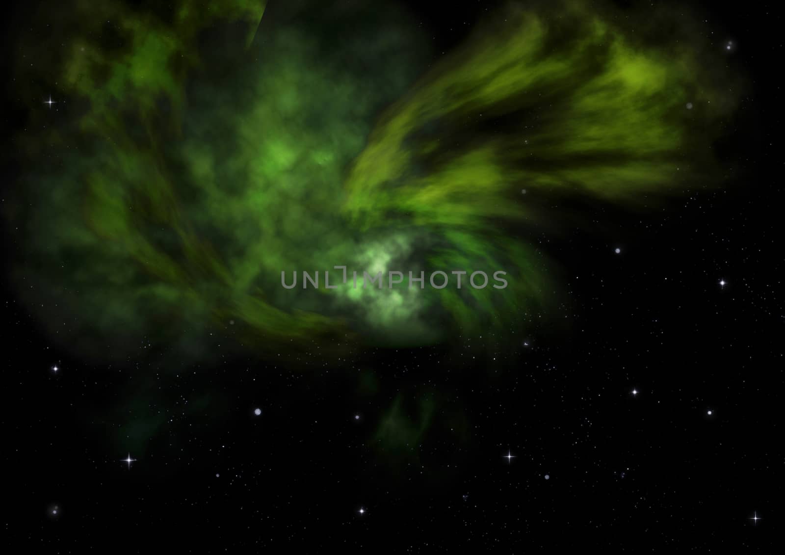 Far being shone nebula and star field against space. "Elements of this image furnished by NASA".
