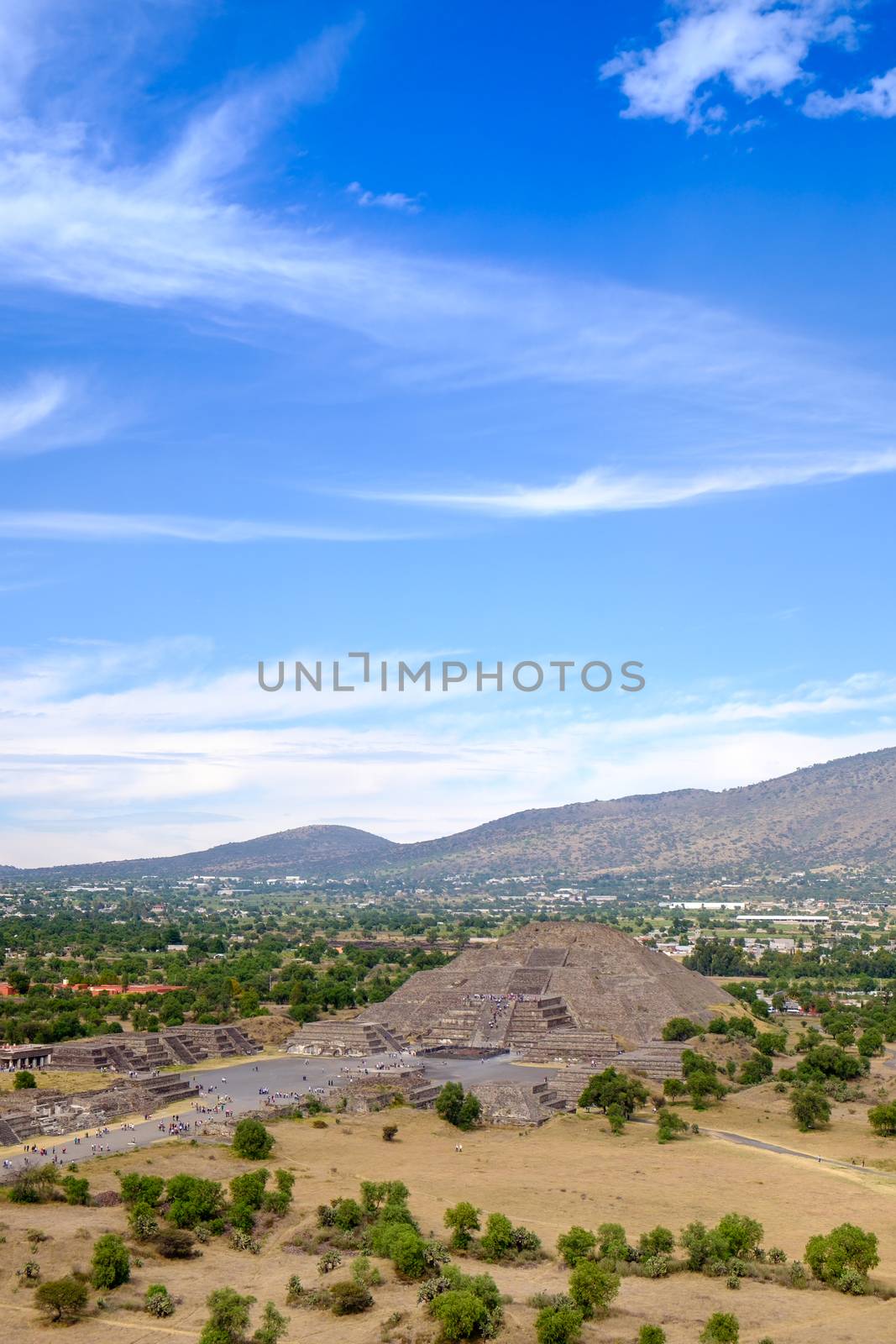 Scenic view of Pyramid of the Moon in Teotihuacan, near Mexico c by martinm303