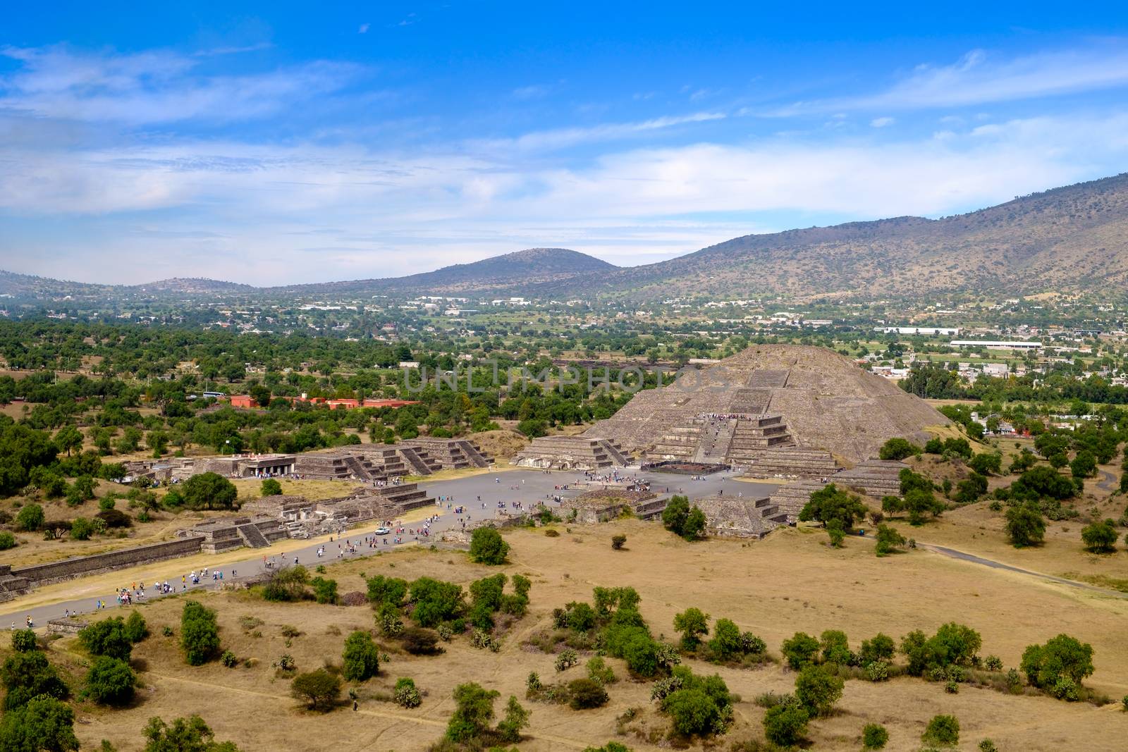 Scenic view of Pyramid of the Moon in Teotihuacan, near Mexico c by martinm303