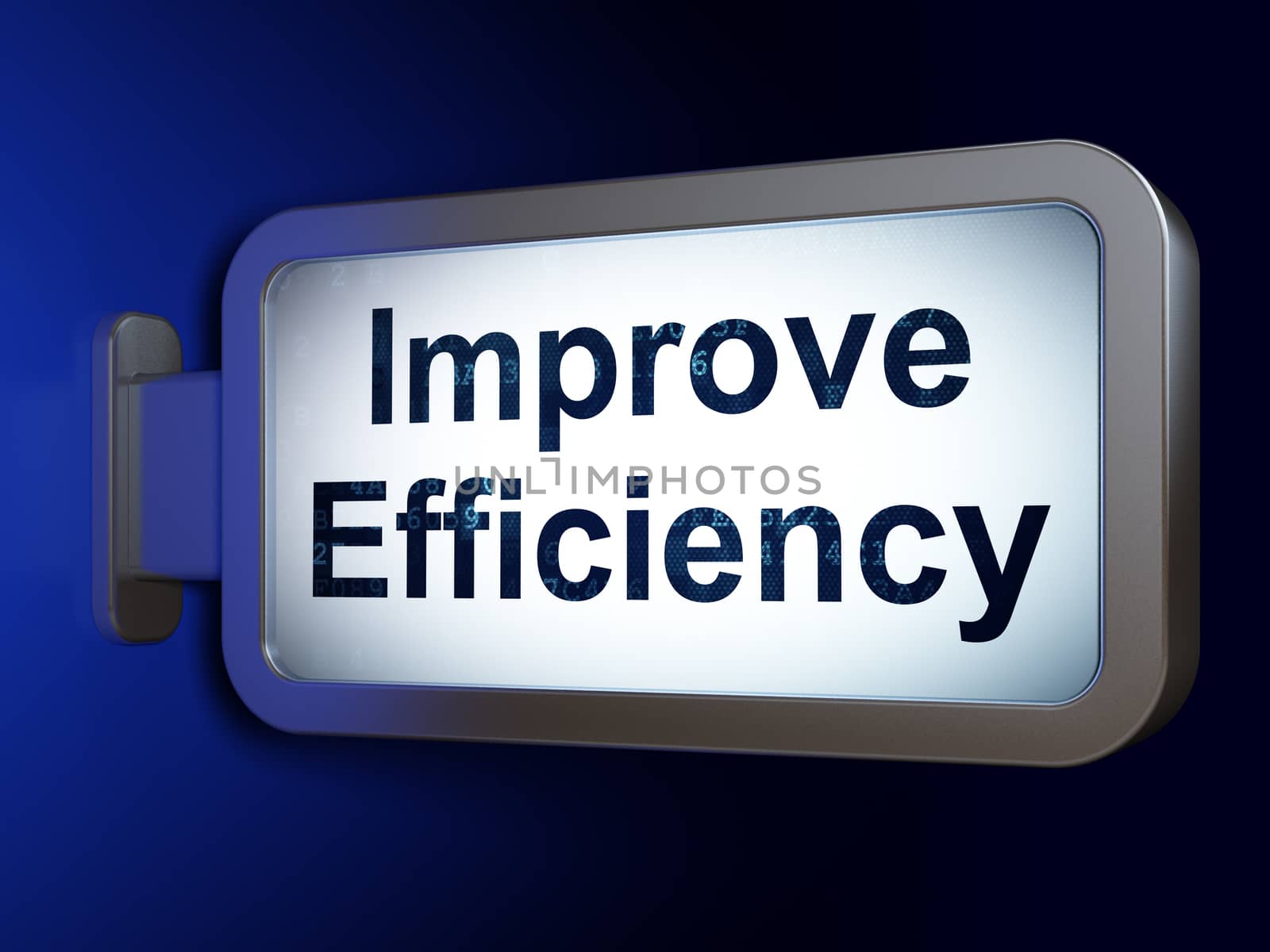 Finance concept: Improve Efficiency on billboard background by maxkabakov