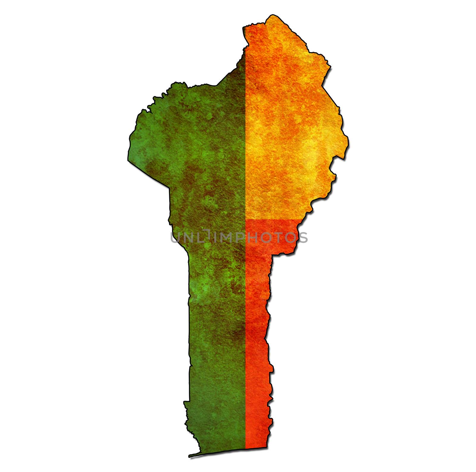 benin territory with flag by michal812